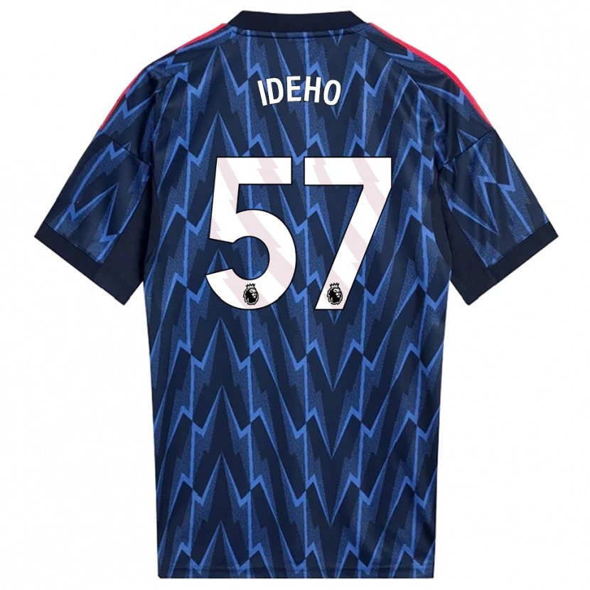 Danxen Uomo Maglia Joel Ideho #57 Navy Rosso Kit Gara Away 2025/26 Maglietta