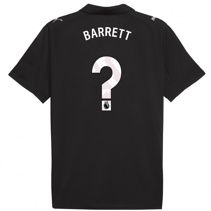 Danxen Uomo Maglia Marlow Barrett #0 Nero Bianco Kit Gara Away 2025/26 Maglietta