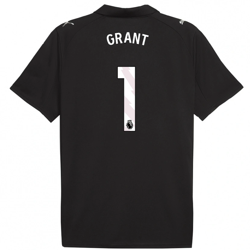 Danxen Uomo Maglia True Grant #1 Nero Bianco Kit Gara Away 2025/26 Maglietta