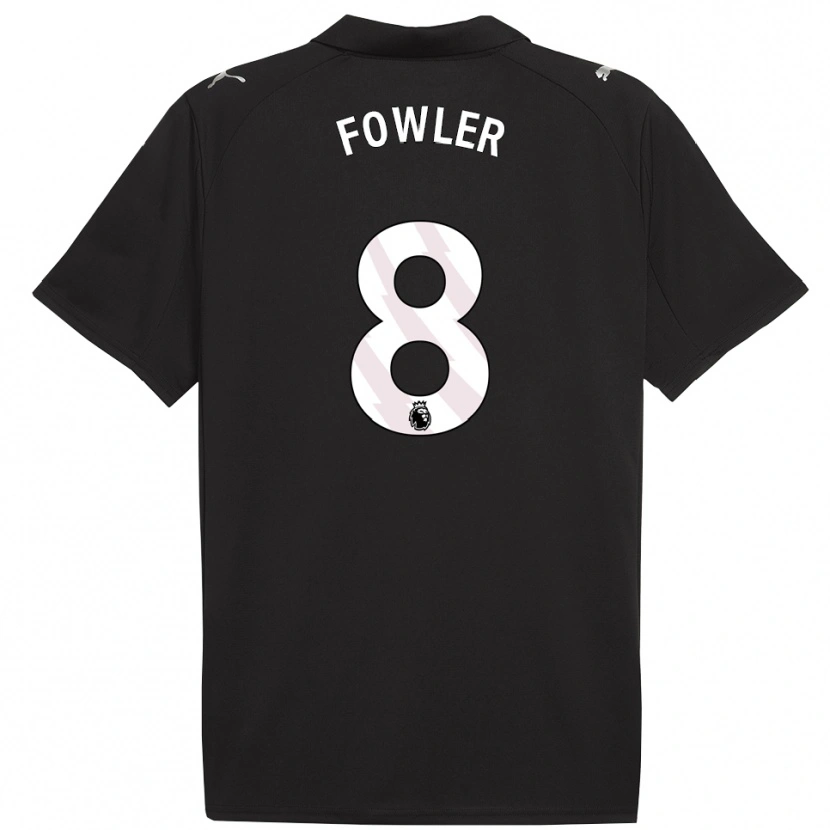 Danxen Uomo Maglia Mary Fowler #8 Nero Bianco Kit Gara Away 2025/26 Maglietta
