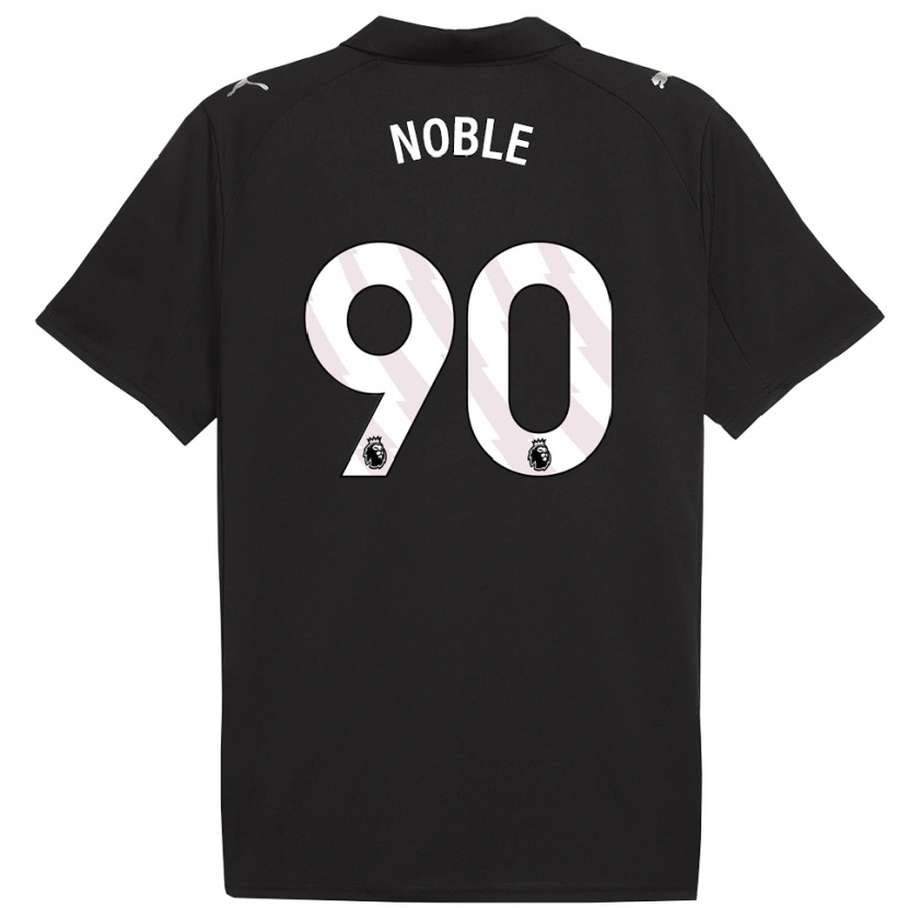 Danxen Uomo Maglia Kian Noble #90 Nero Bianco Kit Gara Away 2025/26 Maglietta