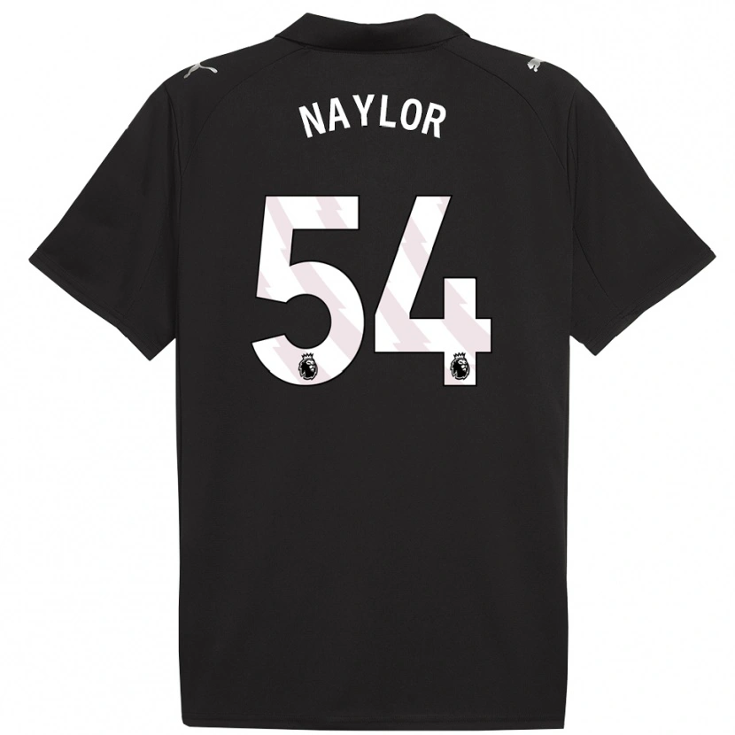 Danxen Uomo Maglia Seb Naylor #54 Nero Bianco Kit Gara Away 2025/26 Maglietta