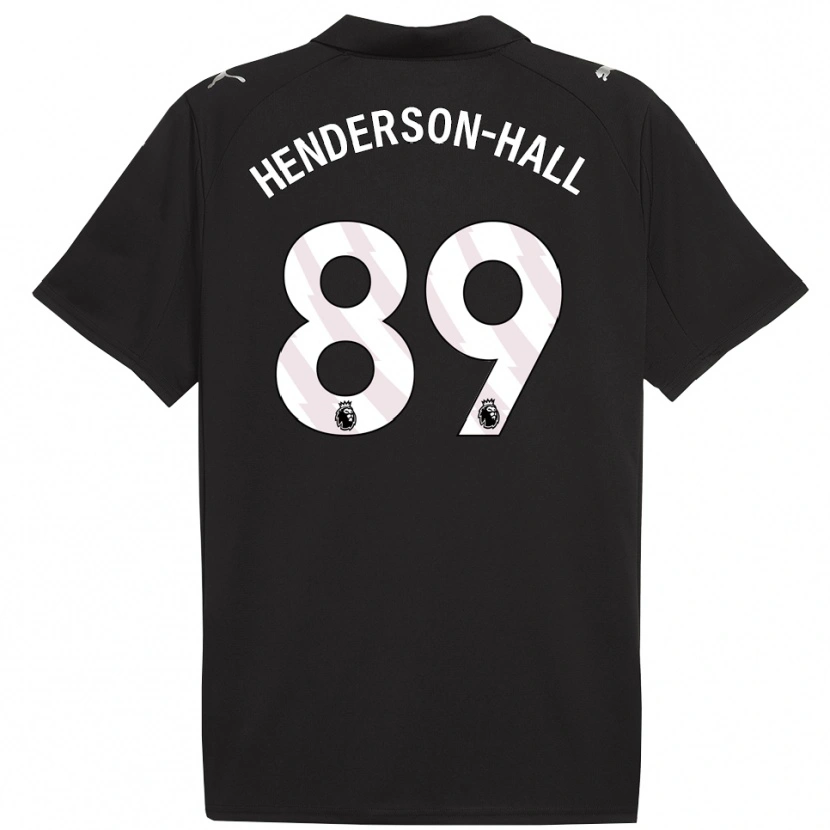 Danxen Uomo Maglia Matty Henderson-Hall #89 Nero Bianco Kit Gara Away 2025/26 Maglietta