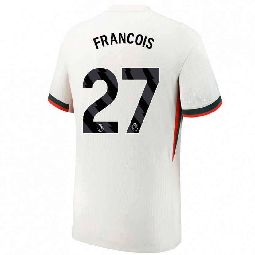 Danxen Uomo Maglia Oriane Jean-François #27 Bianco Verde Kit Gara Away 2025/26 Maglietta