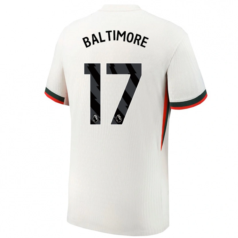 Danxen Uomo Maglia Sandy Baltimore #17 Bianco Verde Kit Gara Away 2025/26 Maglietta