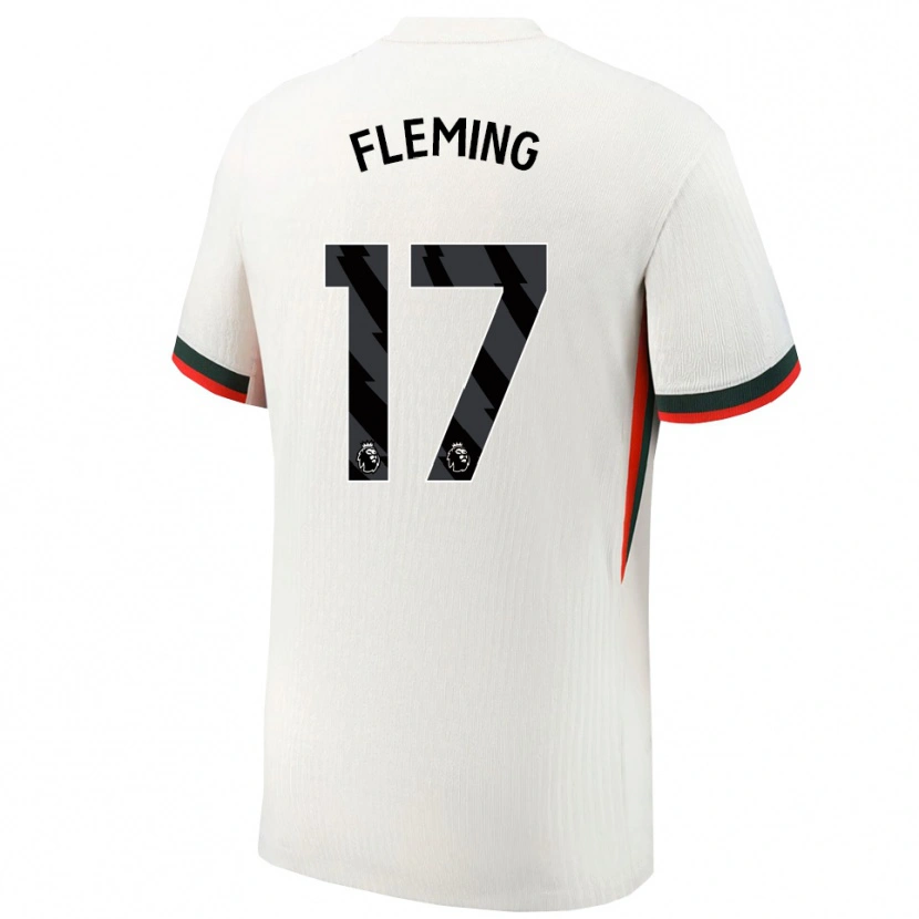 Danxen Uomo Maglia Jessie Fleming #17 Bianco Verde Kit Gara Away 2025/26 Maglietta