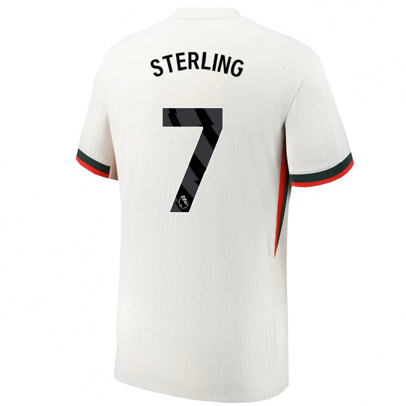 Danxen Uomo Maglia Raheem Sterling #7 Bianco Verde Kit Gara Away 2025/26 Maglietta