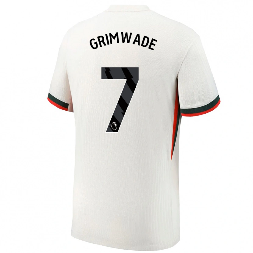 Danxen Uomo Maglia Heze Grimwade #7 Bianco Verde Kit Gara Away 2025/26 Maglietta