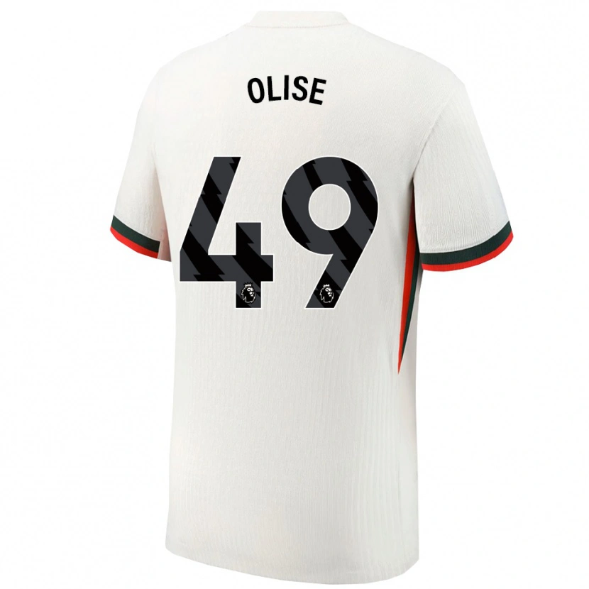 Danxen Uomo Maglia Richard Olise #49 Bianco Verde Kit Gara Away 2025/26 Maglietta