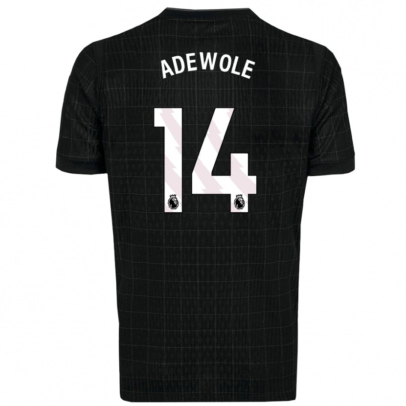 Danxen Uomo Maglia Miracle Adewole #14 Nero Grigio Kit Gara Away 2025/26 Maglietta