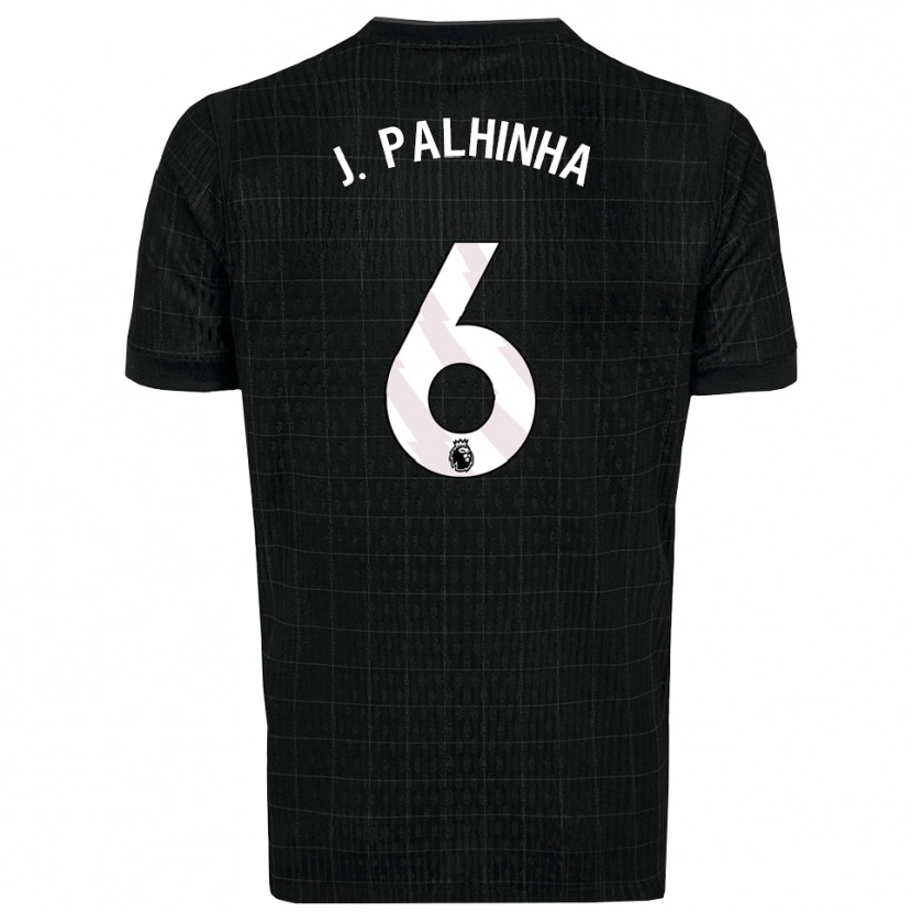 Danxen Uomo Maglia João Palhinha #6 Nero Grigio Kit Gara Away 2025/26 Maglietta