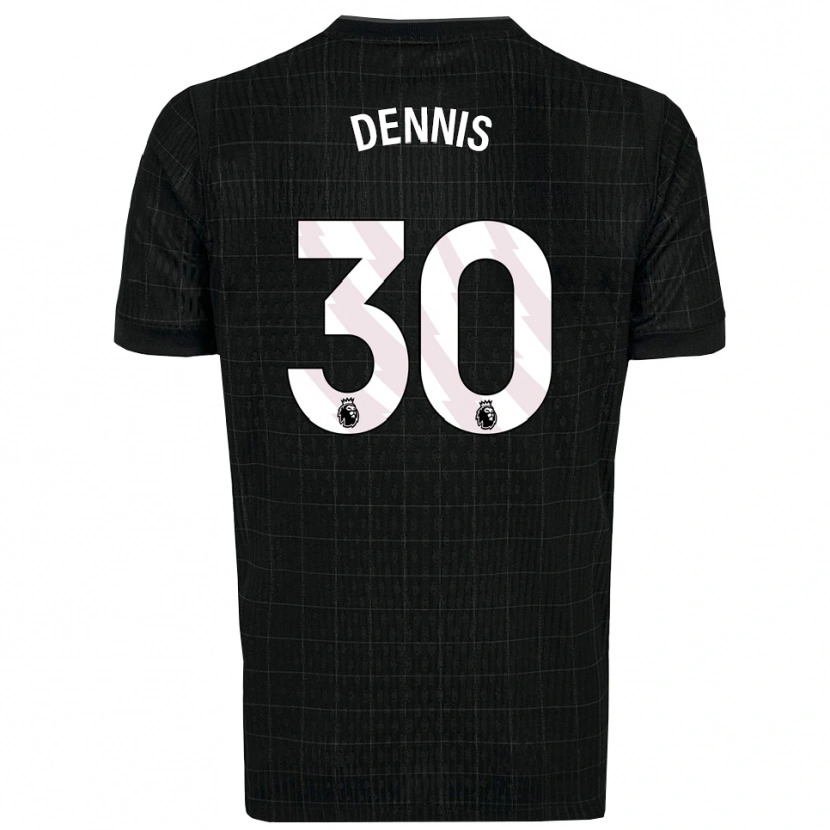 Danxen Uomo Maglia Araya Dennis #30 Nero Grigio Kit Gara Away 2025/26 Maglietta