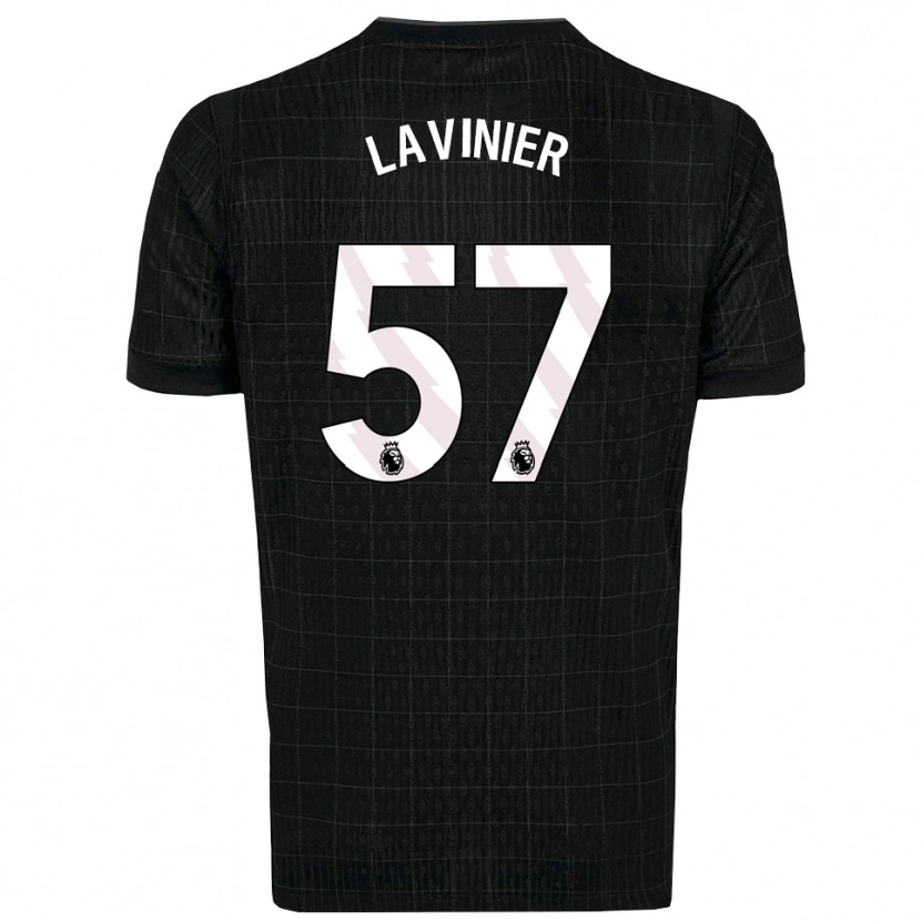 Danxen Uomo Maglia Marcel Lavinier #57 Nero Grigio Kit Gara Away 2025/26 Maglietta
