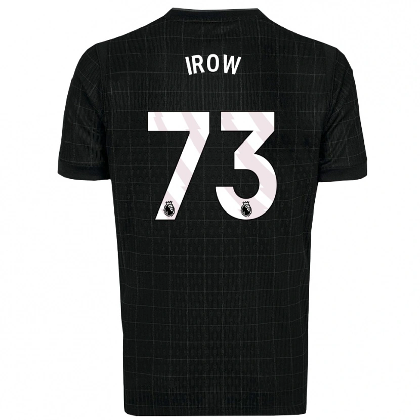Danxen Uomo Maglia Oliver Irow #73 Nero Grigio Kit Gara Away 2025/26 Maglietta