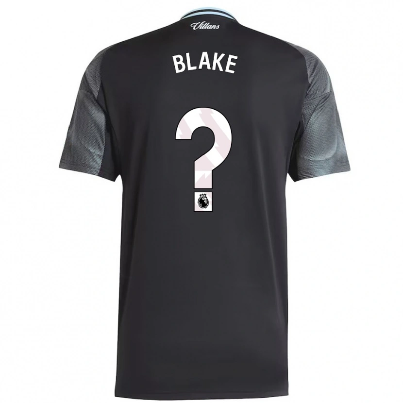 Danxen Uomo Maglia Josh Blake #0 Nero Azzurro Kit Gara Away 2025/26 Maglietta