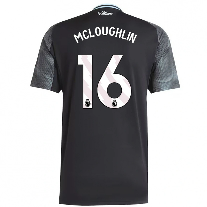 Danxen Uomo Maglia Olivia Mcloughlin #16 Nero Azzurro Kit Gara Away 2025/26 Maglietta