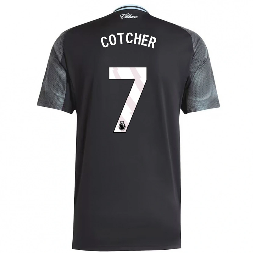 Danxen Uomo Maglia Mason Cotcher #7 Nero Azzurro Kit Gara Away 2025/26 Maglietta