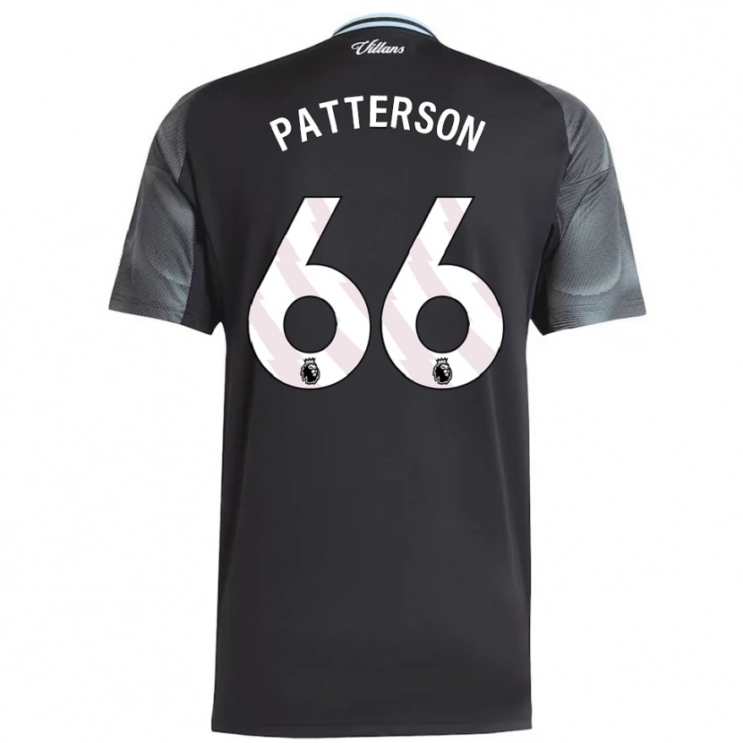 Danxen Uomo Maglia Travis Patterson #66 Nero Azzurro Kit Gara Away 2025/26 Maglietta