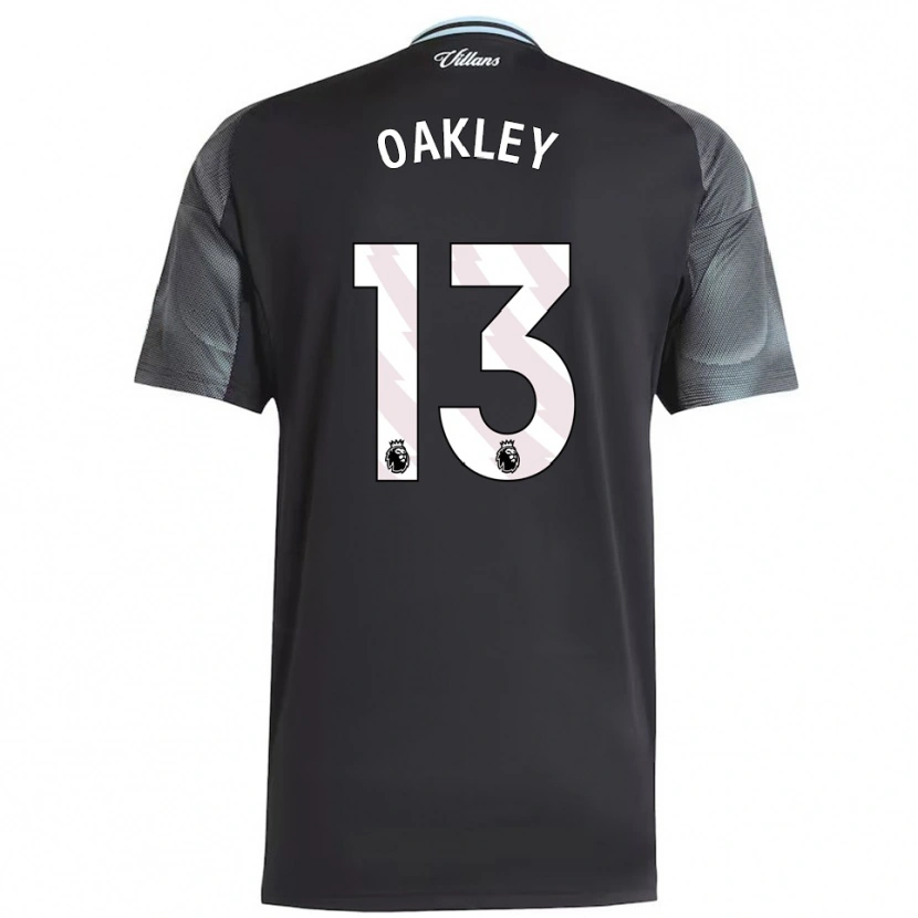 Danxen Uomo Maglia Rhys Oakley #13 Nero Azzurro Kit Gara Away 2025/26 Maglietta