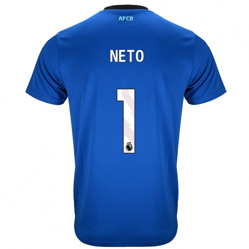 Danxen Uomo Maglia Neto #1 Blu Nero Kit Gara Away 2025/26 Maglietta