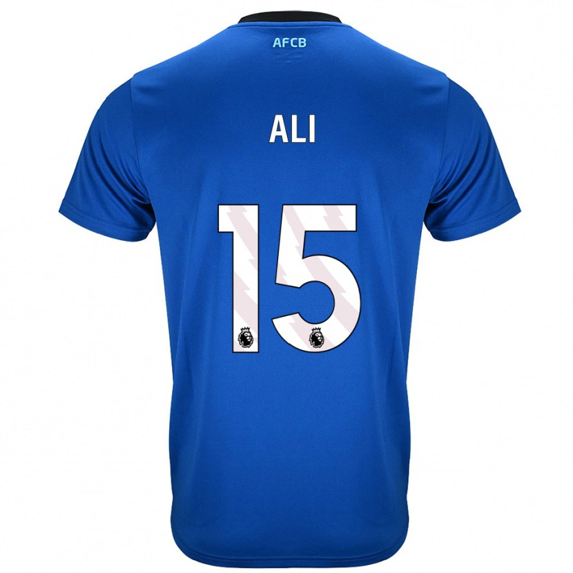 Danxen Uomo Maglia Ameer Ali #15 Blu Nero Kit Gara Away 2025/26 Maglietta