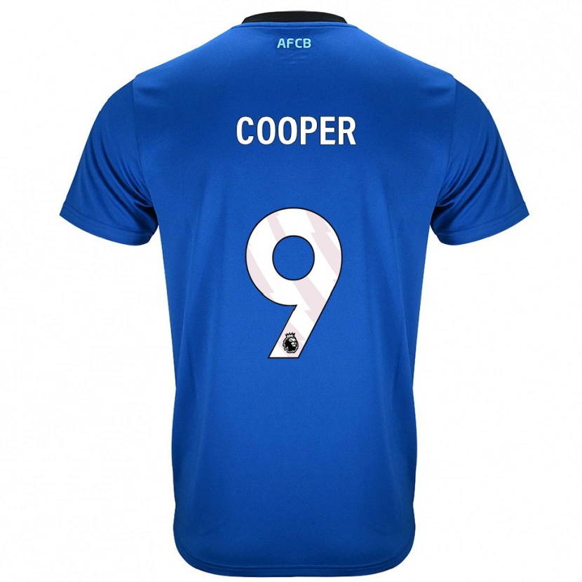 Danxen Uomo Maglia Lucy Cooper #9 Blu Nero Kit Gara Away 2025/26 Maglietta