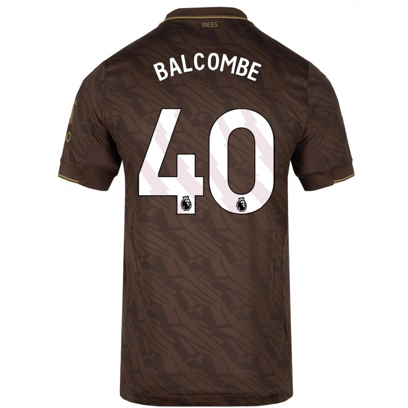 Danxen Uomo Maglia Ellery Balcombe #40 Marrone Oro Kit Gara Away 2025/26 Maglietta