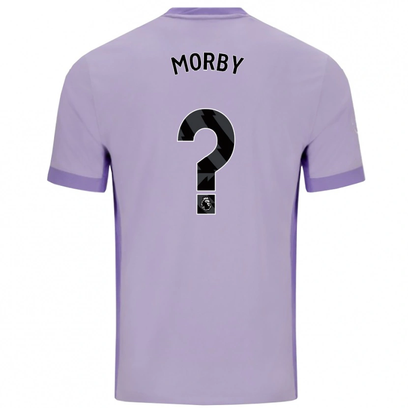 Danxen Uomo Maglia Jackson Morby #0 Viola Taro Bianco Kit Gara Away 2025/26 Maglietta