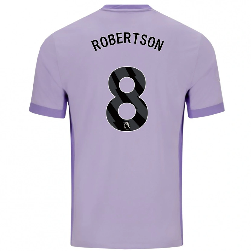 Danxen Uomo Maglia Josh Robertson #8 Viola Taro Bianco Kit Gara Away 2025/26 Maglietta