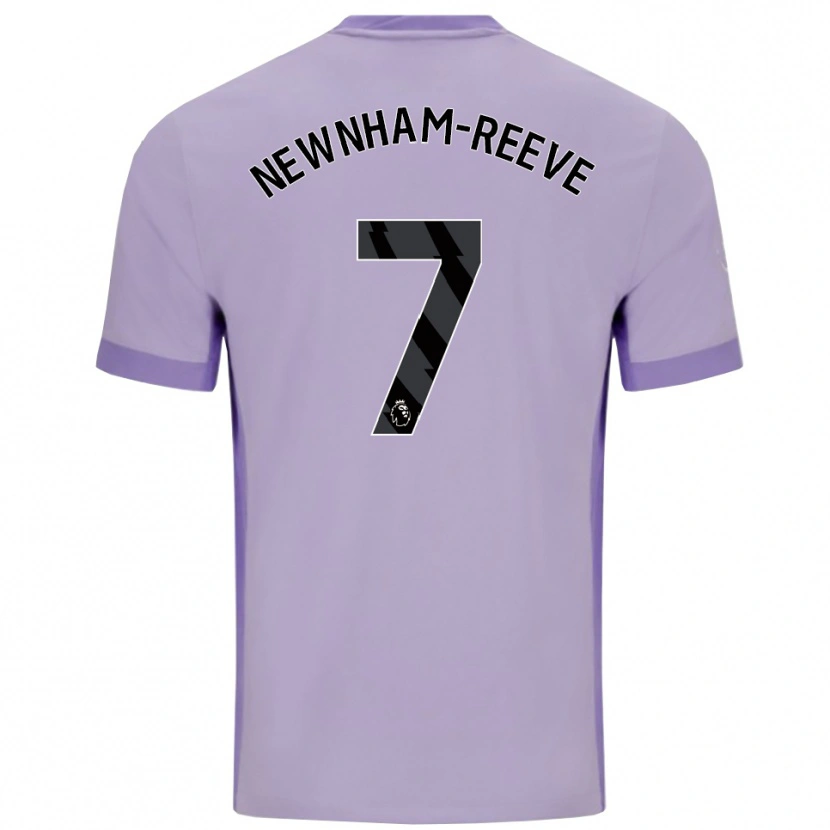 Danxen Uomo Maglia Bode Newnham-Reeve #7 Viola Taro Bianco Kit Gara Away 2025/26 Maglietta