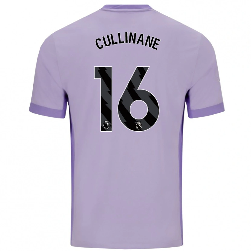 Danxen Uomo Maglia Billy-Ray Cullinane #16 Viola Taro Bianco Kit Gara Away 2025/26 Maglietta
