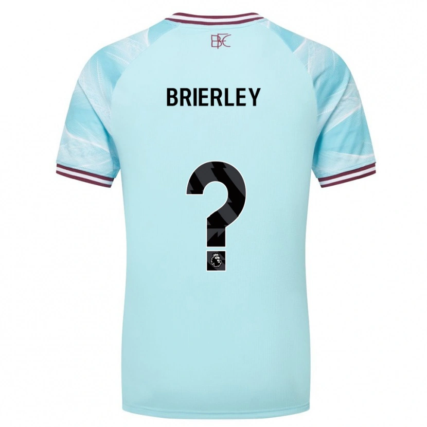 Danxen Uomo Maglia George Brierley #0 Azzurro Borgogna Kit Gara Away 2025/26 Maglietta