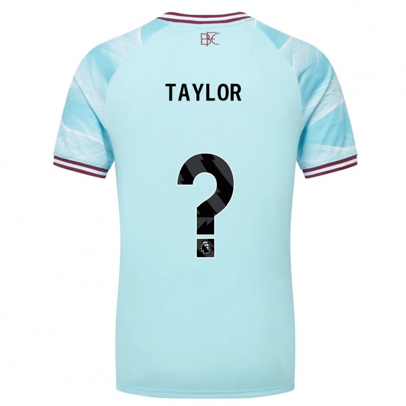 Danxen Uomo Maglia Warren Taylor #0 Azzurro Borgogna Kit Gara Away 2025/26 Maglietta