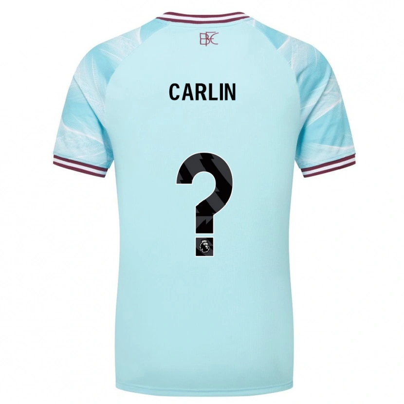 Danxen Uomo Maglia Logan Carlin #0 Azzurro Borgogna Kit Gara Away 2025/26 Maglietta