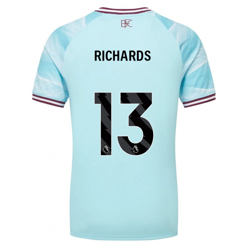 Danxen Uomo Maglia Jade Richards #13 Azzurro Borgogna Kit Gara Away 2025/26 Maglietta