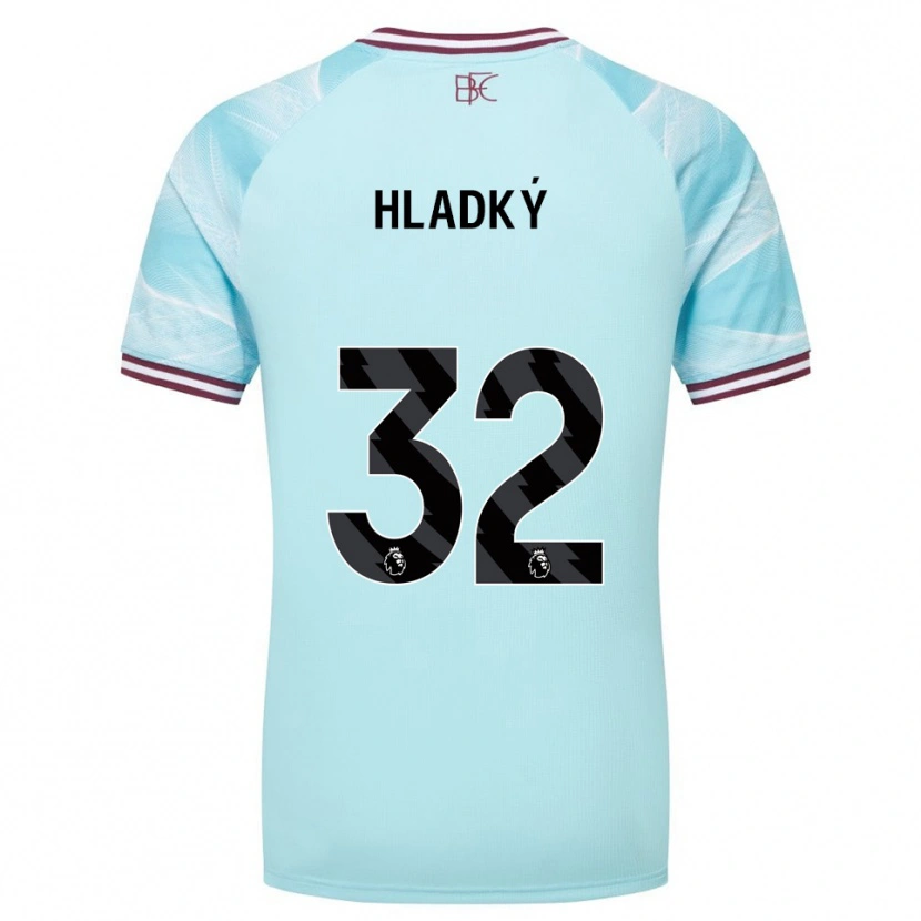 Danxen Uomo Maglia Vaclav Hladky #32 Azzurro Borgogna Kit Gara Away 2025/26 Maglietta