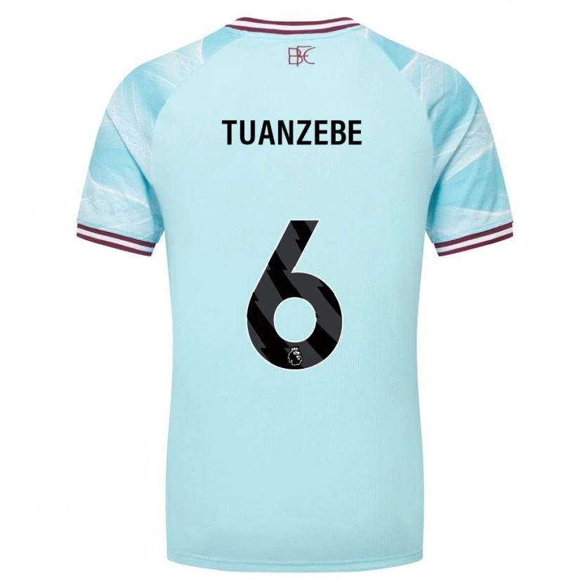 Danxen Uomo Maglia Axel Tuanzebe #6 Azzurro Borgogna Kit Gara Away 2025/26 Maglietta
