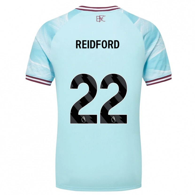 Danxen Uomo Maglia Isabella Reidford #22 Azzurro Borgogna Kit Gara Away 2025/26 Maglietta