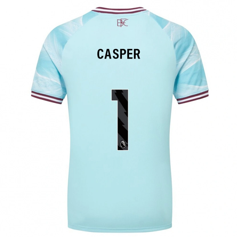 Danxen Uomo Maglia Charlie Casper #1 Azzurro Borgogna Kit Gara Away 2025/26 Maglietta