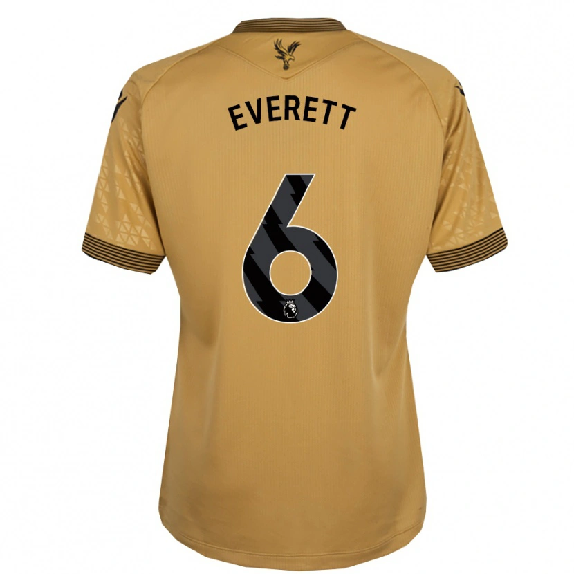 Danxen Uomo Maglia Aimee Everett #6 Oro Nero Kit Gara Away 2025/26 Maglietta