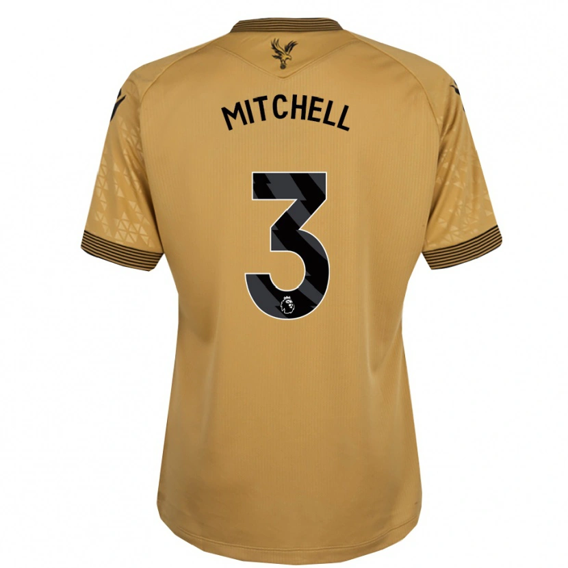 Danxen Uomo Maglia Tyrick Mitchell #3 Oro Nero Kit Gara Away 2025/26 Maglietta