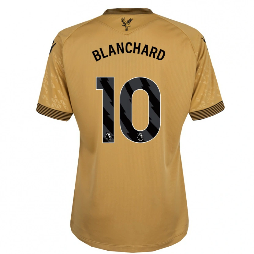Danxen Uomo Maglia Annabel Blanchard #10 Oro Nero Kit Gara Away 2025/26 Maglietta