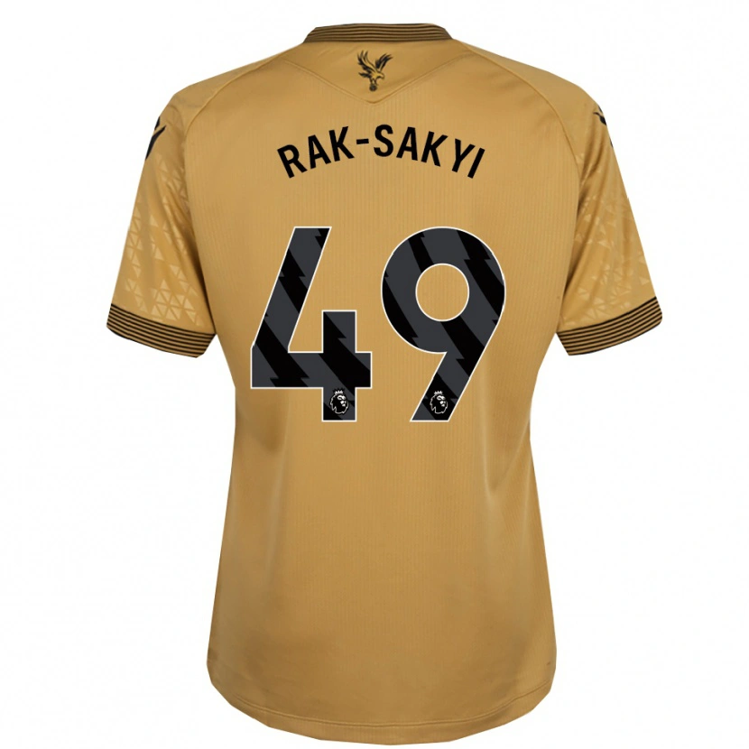 Danxen Uomo Maglia Jesurun Rak-Sakyi #49 Oro Nero Kit Gara Away 2025/26 Maglietta