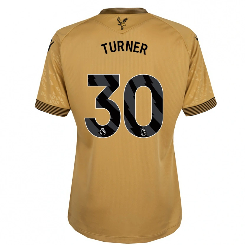 Danxen Uomo Maglia Matt Turner #30 Oro Nero Kit Gara Away 2025/26 Maglietta