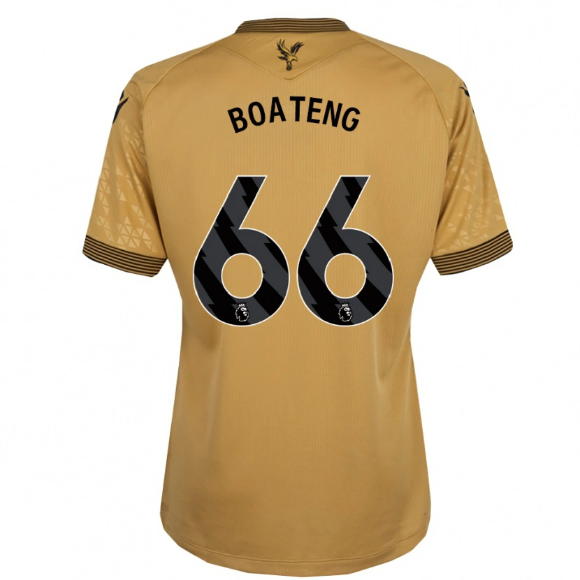 Danxen Uomo Maglia David Boateng #66 Oro Nero Kit Gara Away 2025/26 Maglietta