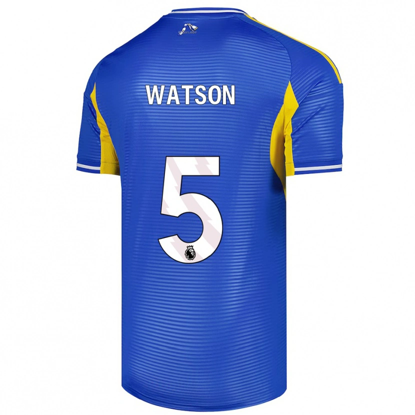 Danxen Uomo Maglia Jacob Watson #5 Blu Giallo Kit Gara Away 2025/26 Maglietta
