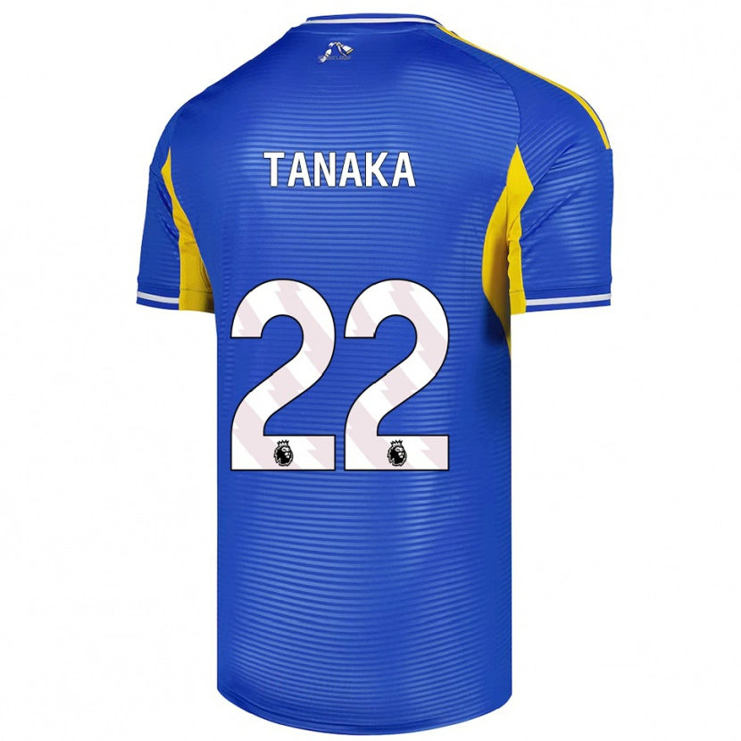 Danxen Uomo Maglia Ao Tanaka #22 Blu Giallo Kit Gara Away 2025/26 Maglietta