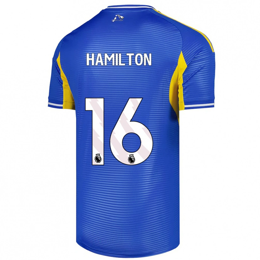 Danxen Uomo Maglia Joshua Hamilton #16 Blu Giallo Kit Gara Away 2025/26 Maglietta