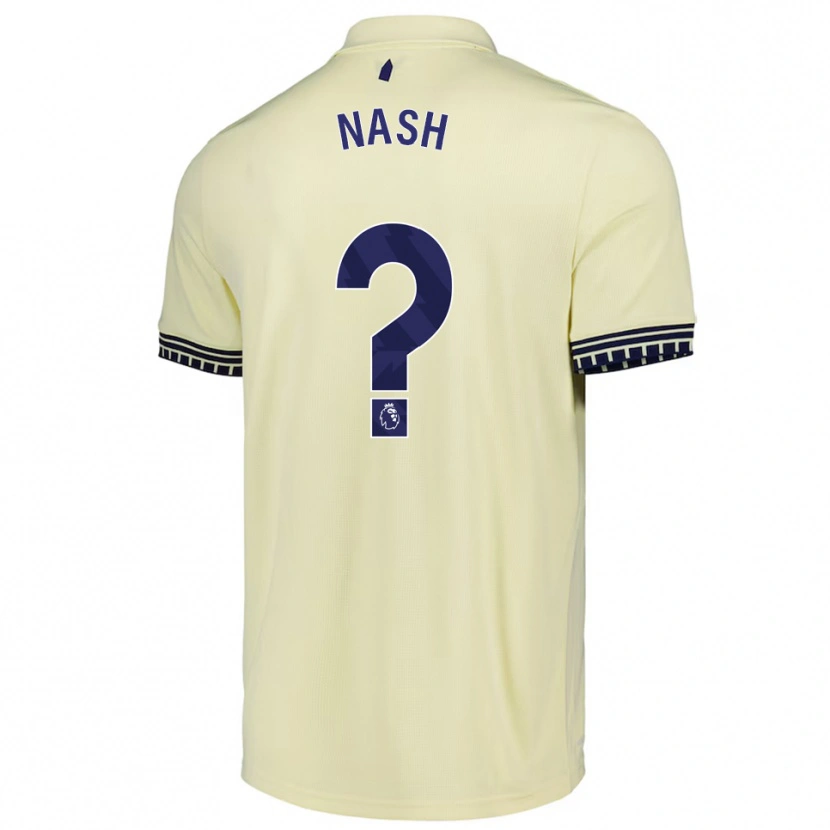 Danxen Uomo Maglia Patrick Nash #0 Bianco Sporco Nero Kit Gara Away 2025/26 Maglietta