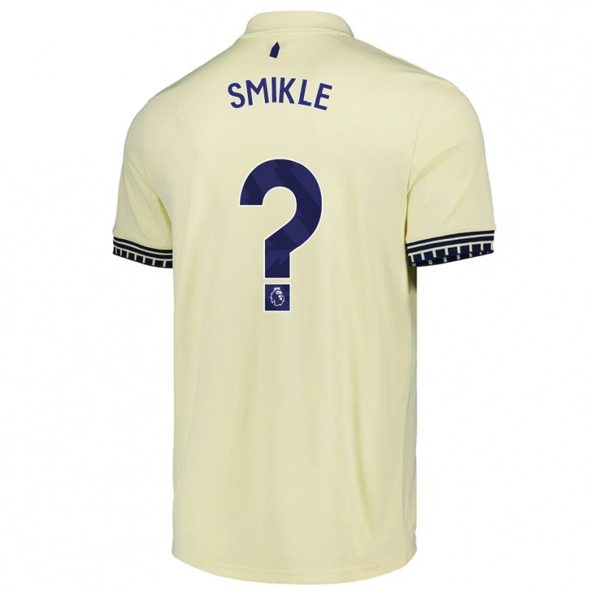 Danxen Uomo Maglia Troy Smikle #0 Bianco Sporco Nero Kit Gara Away 2025/26 Maglietta